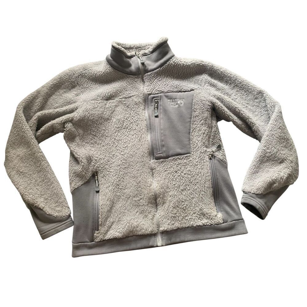 MOUNTAIN HARDWEAR Polartec Thermal monkey Fleece Gray JACKET COAT sz M
